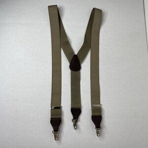 Trafalger Suspenders Tan Fabric and Leather New No Tags
